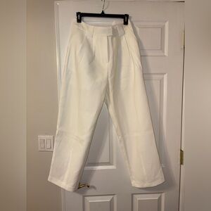 Grey Lab White Wide Leg High Waist Trousers - never worn